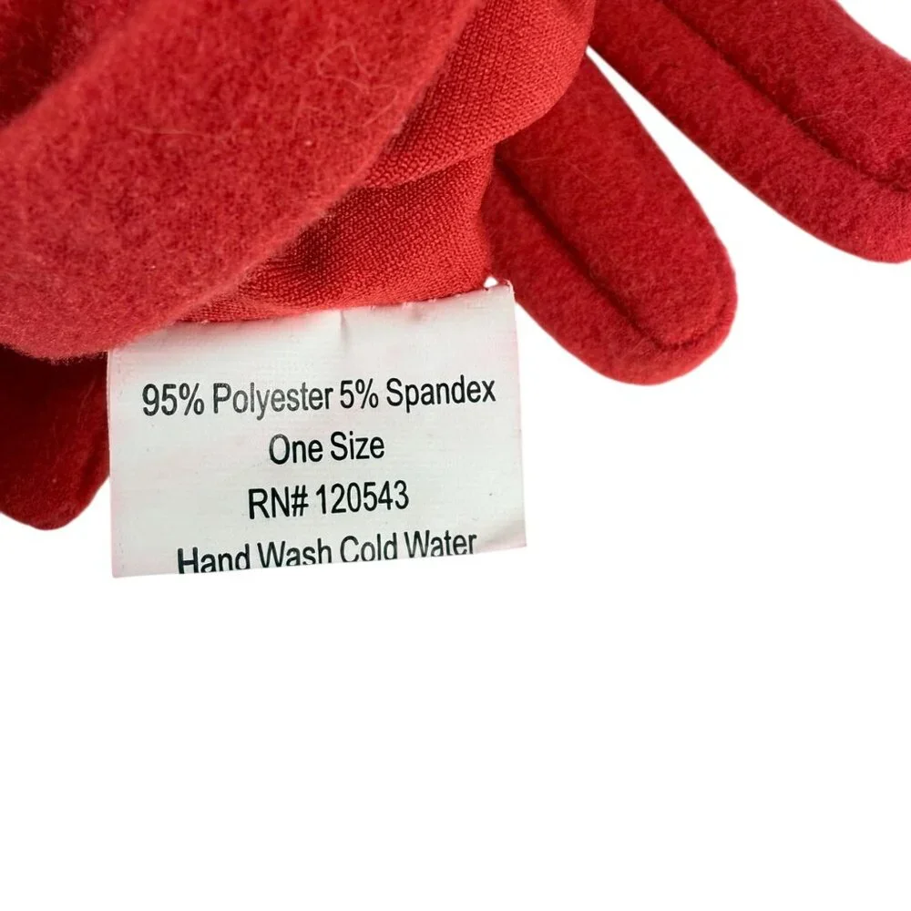 New Jeanne Simmons Womens Red Long Gloves Christmas‎ Polyester Spandex One Size